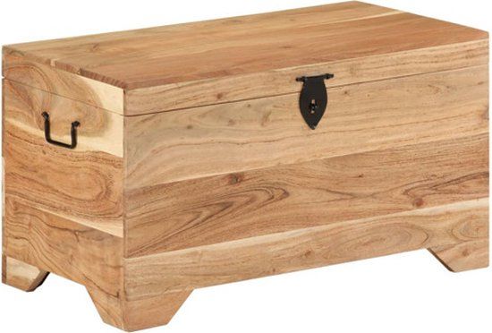 vidaXL Opbergkist - Massief Acaciahout - 73x39x41cm