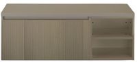 BES LED Frozen 3D Badmeubelset 120 cm - Greeplijst in Kleur - Wastafel Regaalkast met Bovenblad Olive