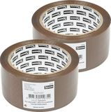 Benson Ruban adhésif d'emballage - 2 pièces - brun - 48mm x 66m