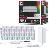 Paulmann 175 Paulmann 78867 LED-strip MaxLED 250 Basisset Smart Home Zigbee 5m IP44 22W 1000lm 30LEDs/m RGBW+ 36VA Dimbaar Zilverkleurig Kunststof