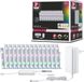 Paulmann 175 Paulmann 78867 LED-strip MaxLED 250 Basisset Smart Home Zigbee 5m IP44 22W 1000lm 30LEDs/m RGBW+ 36VA Dimbaar Zilverkleurig Kunststof