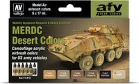 Vallejo Model Air Set - US MERDC woestijn kleuren, 17 ml (Pack van 6)