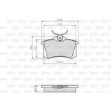 VALEO Bremsbelagsatz, Scheibenbremse 872960 Hinterachse