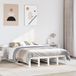 Maison Exclusive - Lit en bois massif sans matelas, blanc, 135x190 cm, en pin