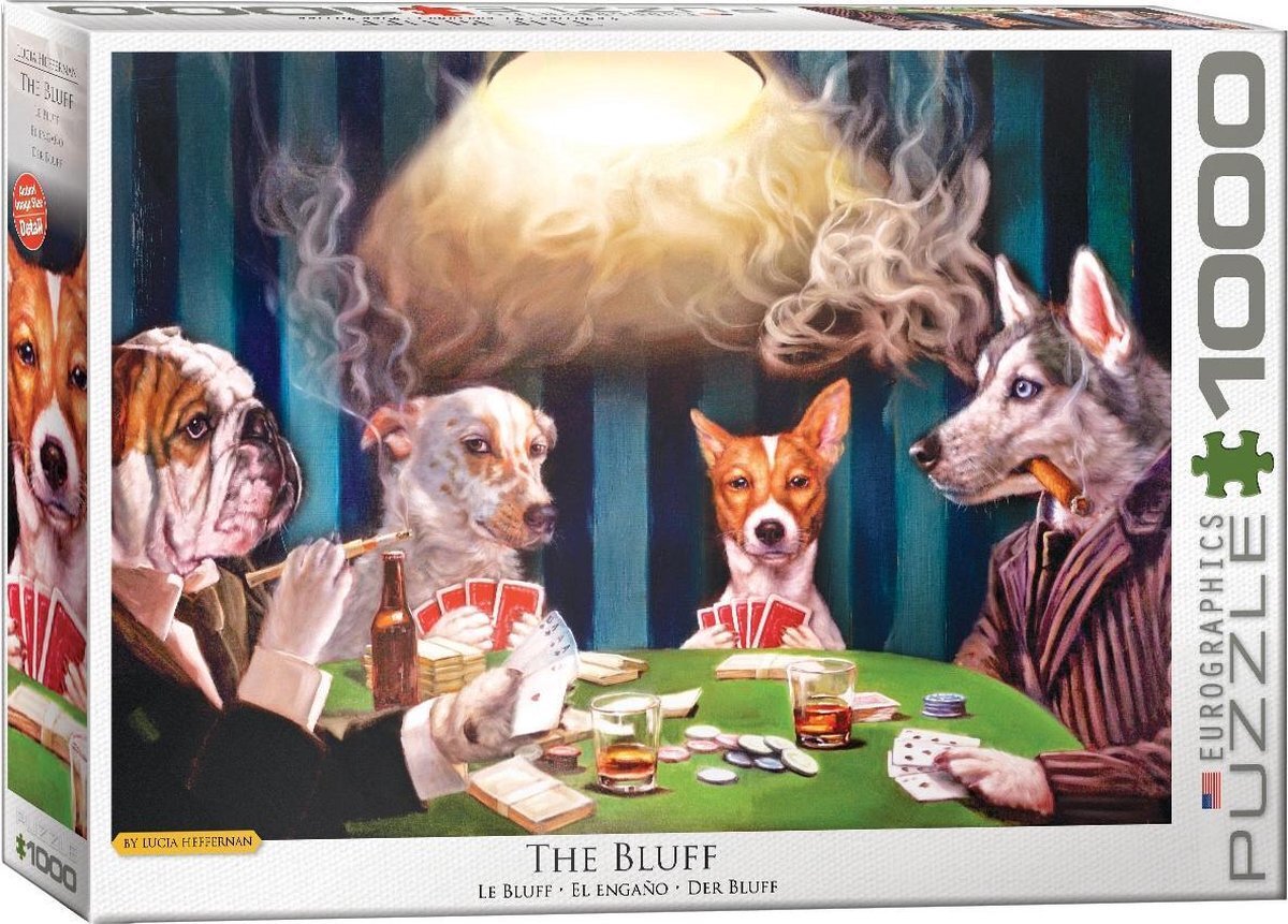 Eurographics The Bluff - Lucia Heffernan puzzel 1000 stukjes - Honden