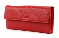 Esquire Primavera Portemonnee I Leer 18 cm - Dames - Horizontaal - Rood