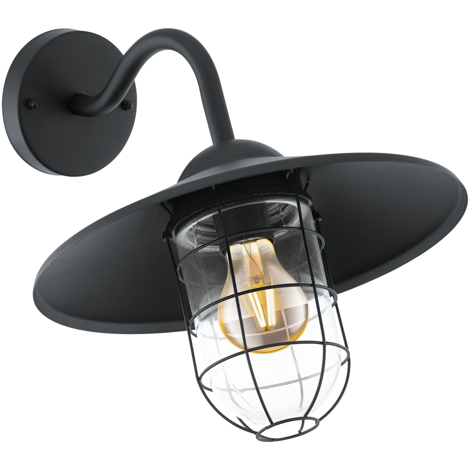EGLO Melgoa Outdoor Wall Lamp - E27 - Black