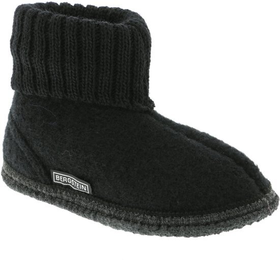 Bergstein cozy pantoffels zwart