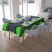 Bonamaison Tafelkleed, Anti-Mold, Sneldrogend, Waterdicht, 100% Polyester Tafellaken, Neon groene rook, 140 x 200 Cm
