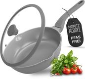 Moritz & Moritz Braadpan 26 cm met grijs deksel