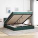 Maison Exclusive - Cadre de lit ottoman avec matelas vert foncé 200x200 cm velours