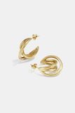 Cala Rose Yehwang Goudkleurige Dames Hoops - Klassieke Oorringen - RVS - Waterproof - Nikkelvrij