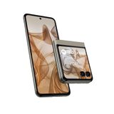 Motorola razr50 (Flip-Phone, 6.9"/3.6"FHD+-Display, 50-MP Camera, 8/256 GB, 4200 mAh, Android 14) Beach Sand, incl. Premium Beschermhoes [Exclusief bij Amazon]