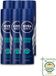 Nivea Men Fresh Ocean Déodorant Spray - 6 x 150 ml