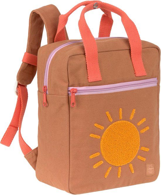 Lässig Little One & Me Square Kinderrugzak - Caramel - 6L