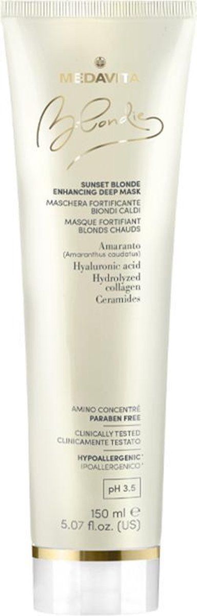 Medavita Masker Blondie Sunset Blonde Enhancing Deep Mask - 8033928001684