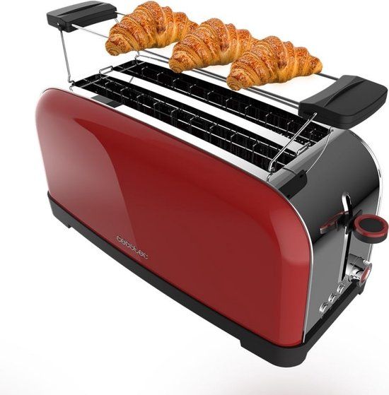 Merkloos Cecotec Broodrooster Toastin` time 1500 Red