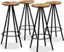 Maison Exclusive - Tabouret de bar, set de 4. Fabriqué en bois massif recyclé