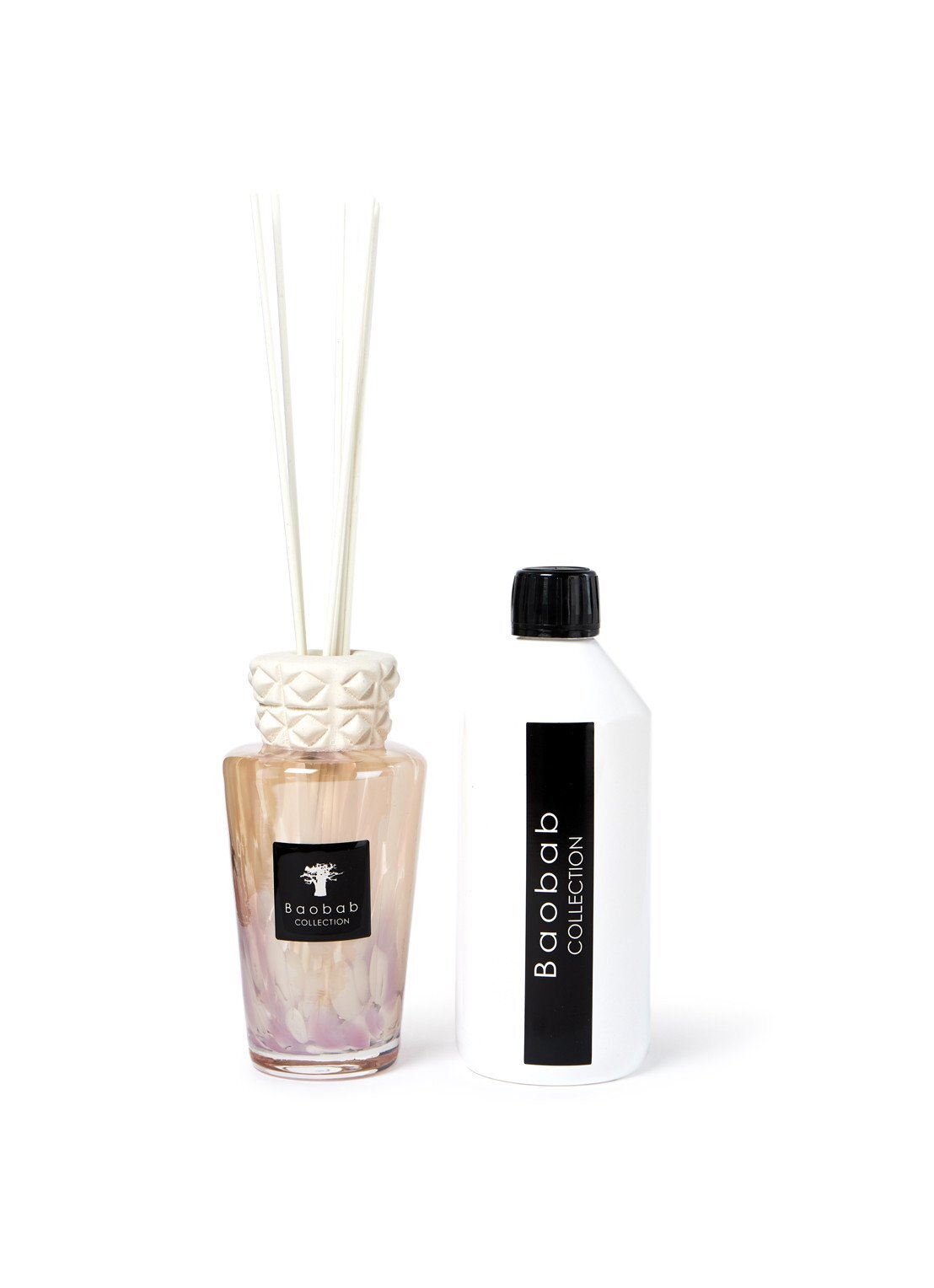 Baobab Collection White Pearls Mini Totem geurstokjes 250 ml met navulling 500 ml unisex