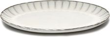 Serax Inku By Sergio Herman Plat de service 17,5x25 cm Blanc Céramique Ovale