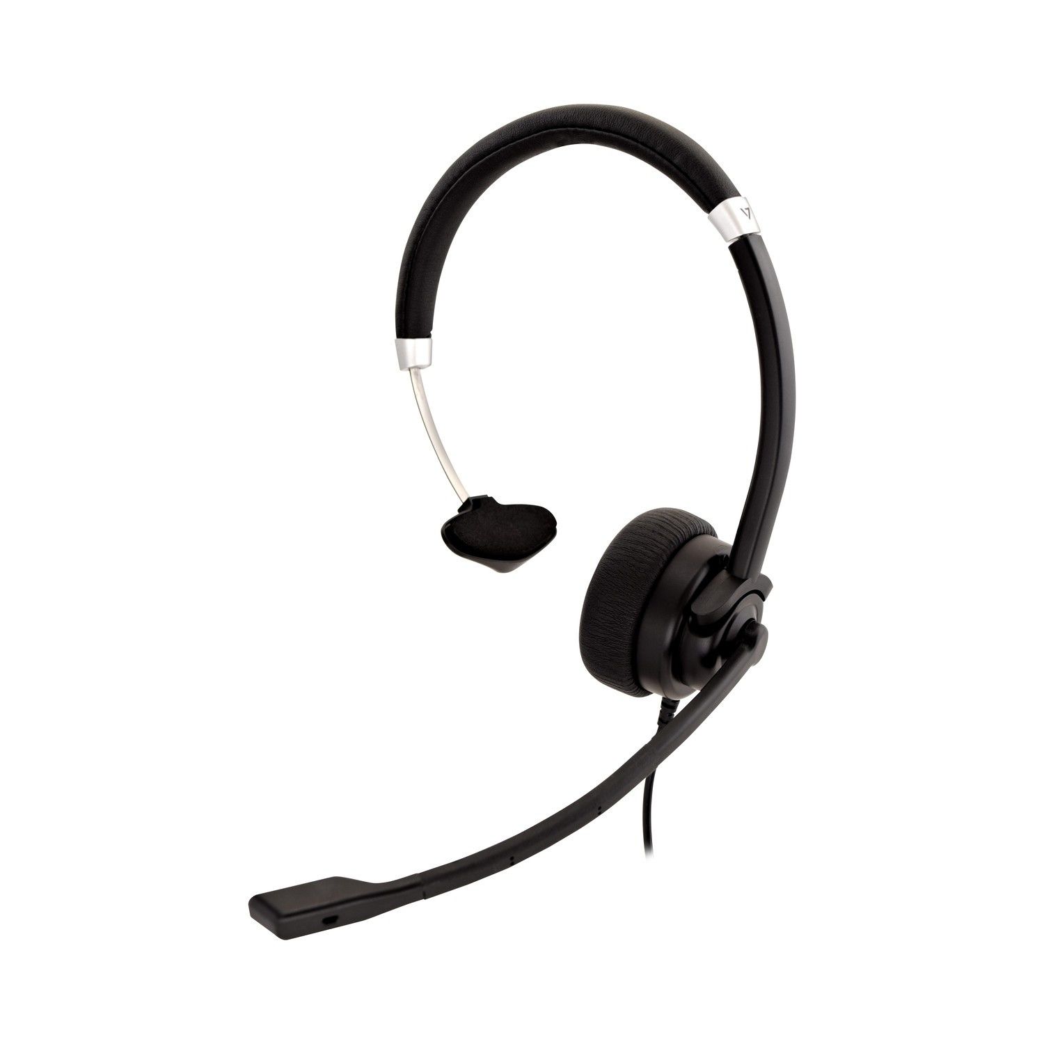 V7 HA401 On-Ear Headphones with Microphone - Black
