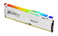 Kingston Technology FURY Beast 16GB DDR5 5600MT/s CL40 DIMM White RGB XMP