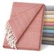 ECOMMERCE Multifunctionele, licht en elegante sprei, voor bank of bed, 180 x 260 cm, oranje