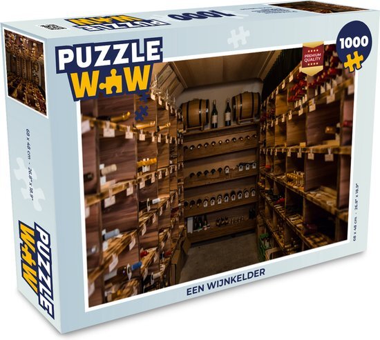 MuchoWow Puzzel Een wijnkelder - Legpuzzel - Puzzel 1000 stukjes volwassenen