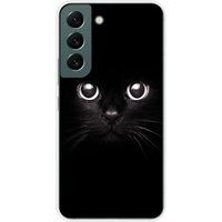 Bedrukte Samsung Galaxy S22 Cat Eyes siliconen hoesje