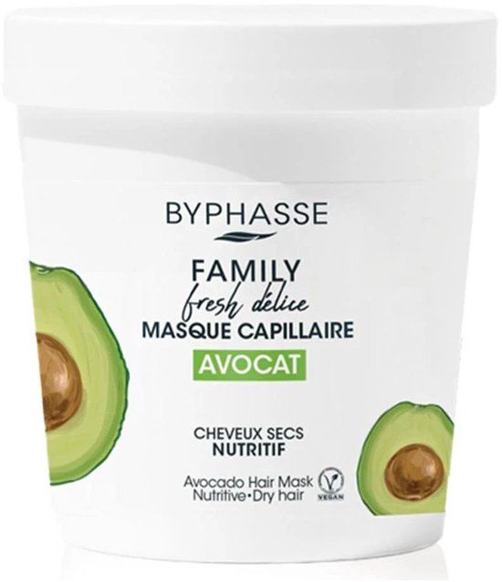 Byphasse Voedend Haarmasker Family Fresh Delice Droog Haar Avocado 500 ml