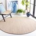 Safavieh Natural Fiber Collection NF801A Rond tapijt van hoogwaardig jute, handgemaakt, voor entree, woonkamer, slaapkamer, keuken, 3 x 3 m