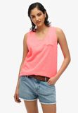 Superdry Essential Logo garment-dye hemdtopje Dames Vesten