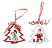 Christmas Gifts 98821 Kerstdecoratie om op te hangen, 2 sorteringen, 10 cm