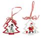 Christmas Gifts 98821 Kerstdecoratie om op te hangen, 2 sorteringen, 10 cm
