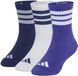 Adidas Sport 3S Kd C Crw 3P Chaussettes - Enfants - Violet - Taille 31-33