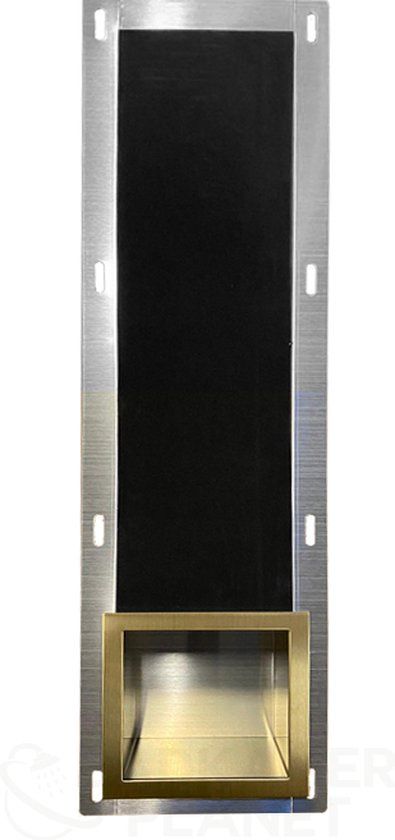 Sani Royal Inbouw Toilet Reserve Rolhouder RVS Geborsteld Goud - 5 Rollen