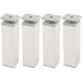cyclingcolors 4 pieds pieds de meuble 40 x 40 mm hauteur 150 mm en aluminium avec réglage 15 mm universel pour canapé armoire cuisine salle de bain chrome mat