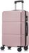 YONSLY Handbagage Koffer - 66cm - 66 L - Cijferslot - 360° Draaibare Wielen - Roségoud
