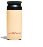 Muitomas Thermofles - Dubbel geïsoleerde voering - 350ml – 12 uur warm of 24 uur koude dranken - Peach Fuzz
