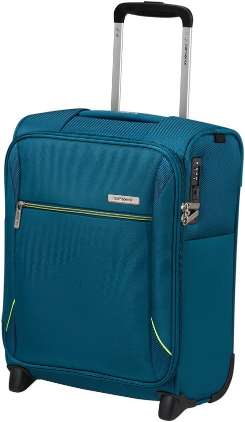 Samsonite Base Breeze Underseat Upright 45/20 Softcase Trolley Petrol Blue