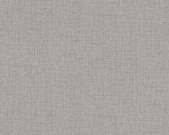 A.S. Création Desert Lodge Linnenlook Behang - grijs wit - Vliesbehang - 53 cm x 1005 cm