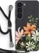 Case Company® - Samsung Galaxy S23 Case with Cord - Floral Bouquet - Black Cord - Back Cover