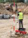 Merkloos / Sans marque Wan GmbH Sectionele Onderzoekspaal - Meetstok Prisma Pool - Bouw Lay-out Meten - Afneembare Secties - 2 tot 5 meter