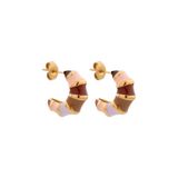 Label Kiki gold plated oorbellen Zoof 2.0