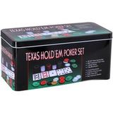 Top1Toys Overige Merken Pokerset in blik 200-delig