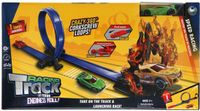 KiddyGo Racebaan speelgoed met looping en vlammen, klein formaat, meerkleurig, kunststof, USB, 3-99 jaar