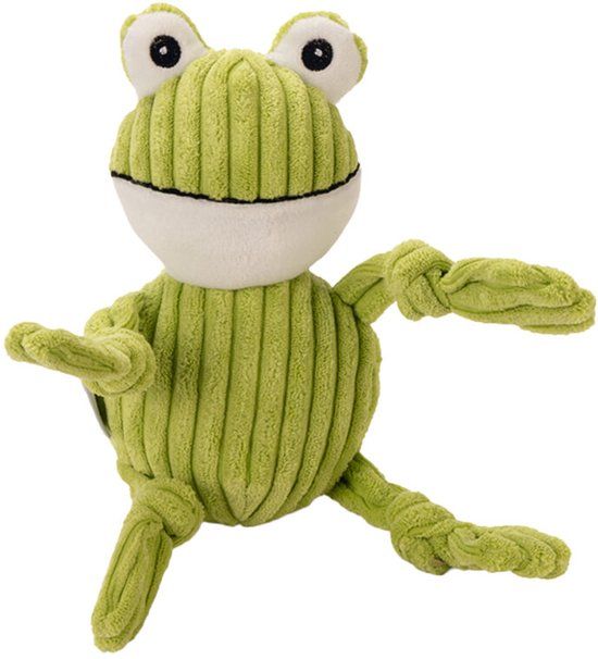 Beeztees Kikker Froggi Pluche Hond Knuffel Groen One Size