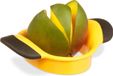 Mango snijder - antislip handgrepen - kunststof - rvs - zwart-geel