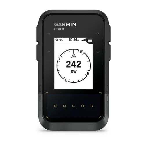 Garmin eTrex Solar Handheld GPS Navigator - 2.16" Display - Black/Grey