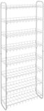 Metaltex Schoenenrek, 8 etages, metaal, zilver, 23 x 64 x 165 cm